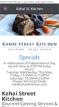 Mobile Screenshot of kahaistreet-kitchen.com