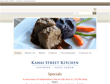 Tablet Screenshot of kahaistreet-kitchen.com